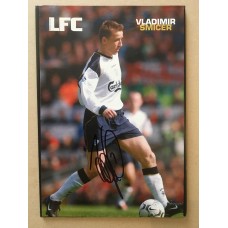 Signed picture of Vladimir Smicer the Liverpool footballer. 